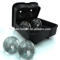 Nuevos Productos Ice Ball Maker Mold - Negro Flexible Silicone Ice Tray Redonda Ball Ball Esferas
